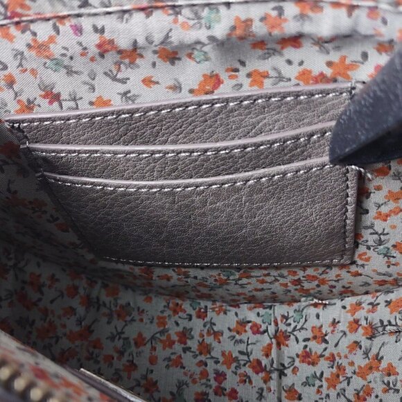 Antik Kraft Grayish Brown Cross Body Convertible Purse Vegan Faux Leather - Picture 8 of 13